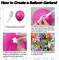 Tropical Balloons Arch Kit, Hawaiian Balloon Garland Arch Kit, Hot Pink Green Orange Balloon For Tropical Flamingo Hawaiian Summer Beach Theme Birthday Baby Shower Party Bachelorette Wedding Decor